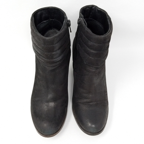 Diba Women's Size 6.5M Black Leather Double Zip Ankle Booties - Picture 5 of 15